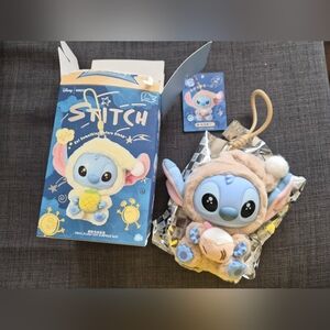 Minoso Stitch Eat Something Before Sleep Keychain Plush *Pure Coconut Juice*